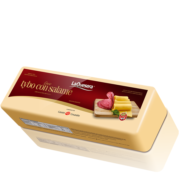 QUESO TYBO MIXTO CON SALAME LA QUESERA FIAMBRIN