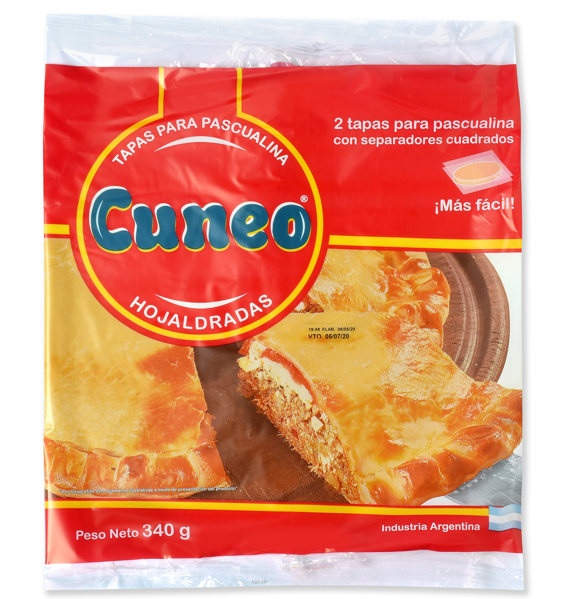 PASCUALINAS HOJALDRE CUNEO X 340 GR
