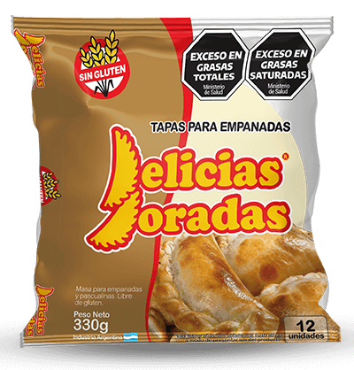 TAPAS PARA EMPANADAS SIN TACC DELICIAS DORADAS X 280 GR