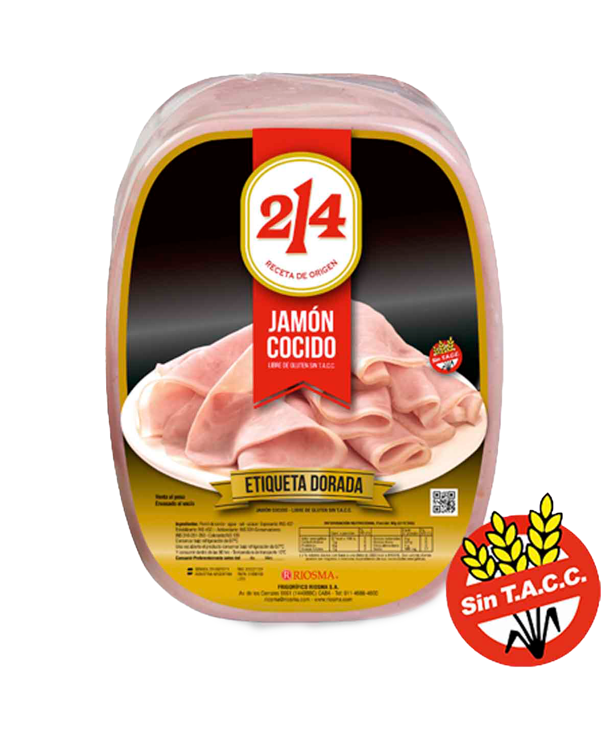 JAMON COCIDO 6KG ETIQUETA DORADA 214