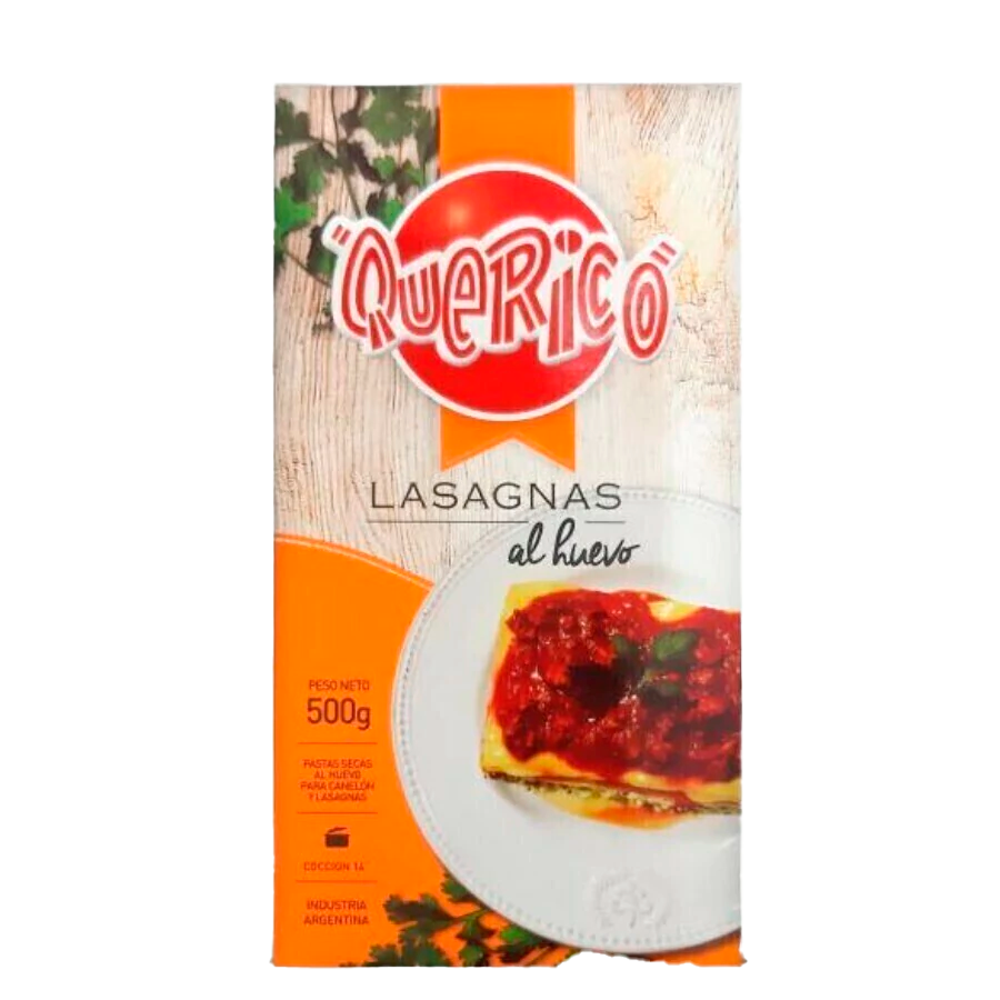 QUE RICO LASAGÑA X 500 GR