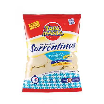 SORRENTINOS DE RICOTA Y MOZZARELLA TAPA MANIA X1KG
