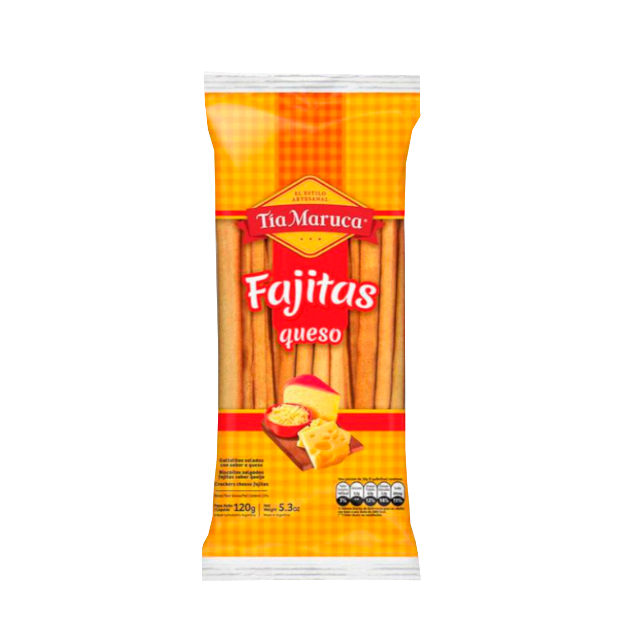 TIA MARUCA FAJITAS QUESO 120GR