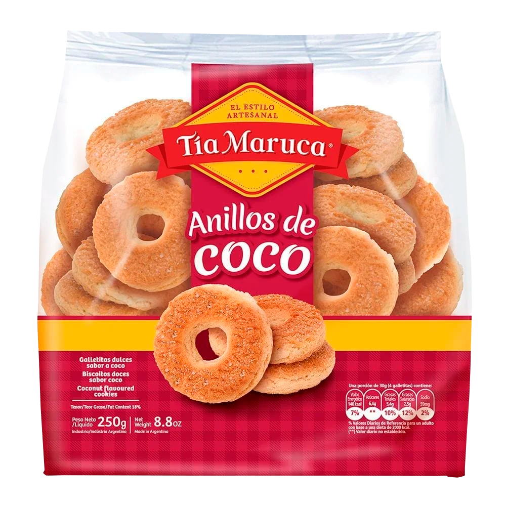 TIA MARUCA ANILLOS DE COCO 250GR